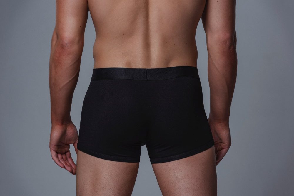 Package Men's Trunks in Black Back