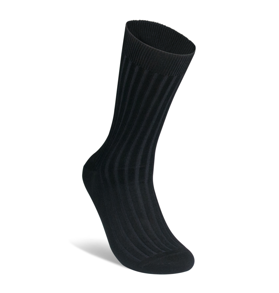 Package Men's Socks Black 5x3 Rib