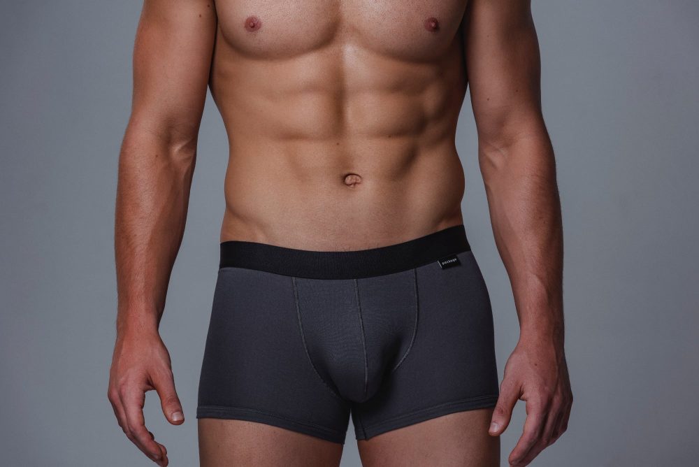 Package Men's Trunks in Grey Front