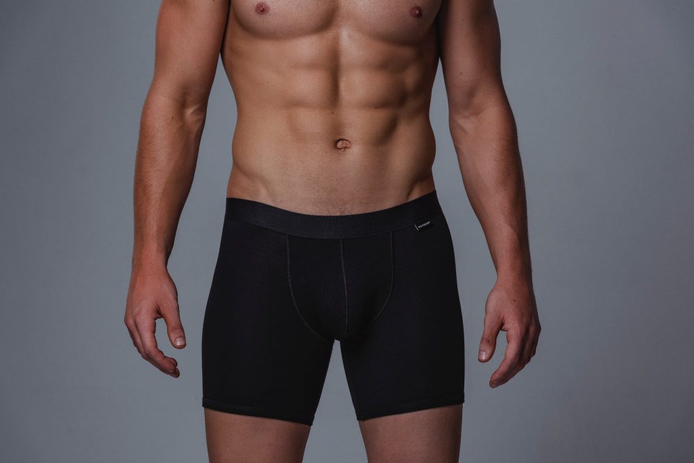 Package Men's 16cm Boxer Briefs in Black Front