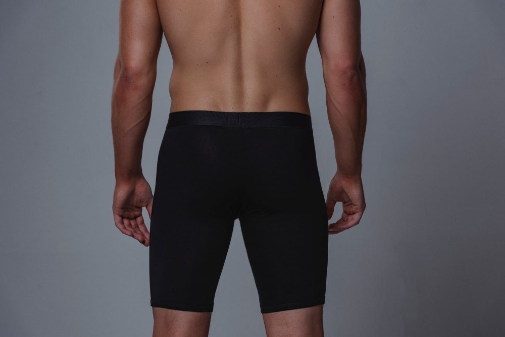 Package Men's 24cm Boxer Briefs in Black Back