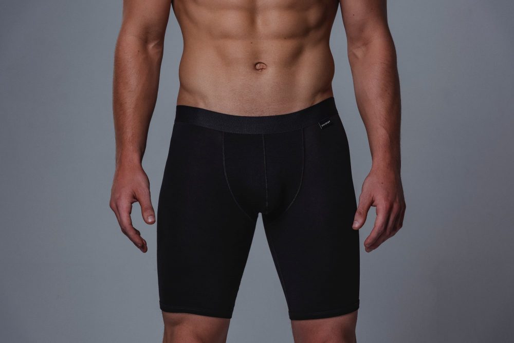 Package Men's 24cm Boxer Briefs in Black Front