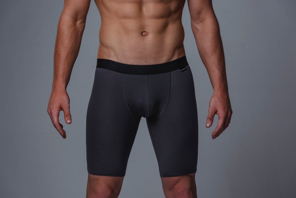 Package Men's 24cm Boxer Briefs in Grey Front